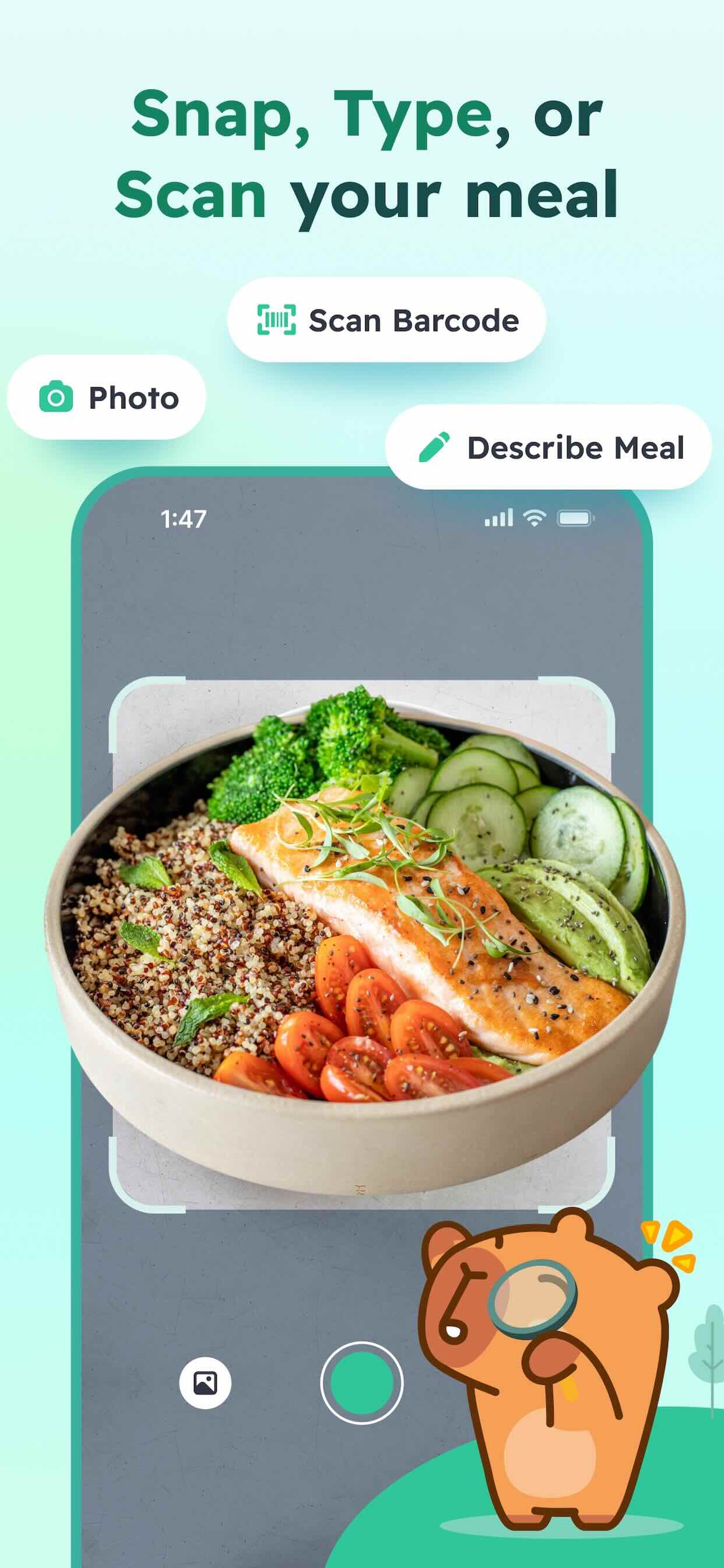 CapyCal food logging